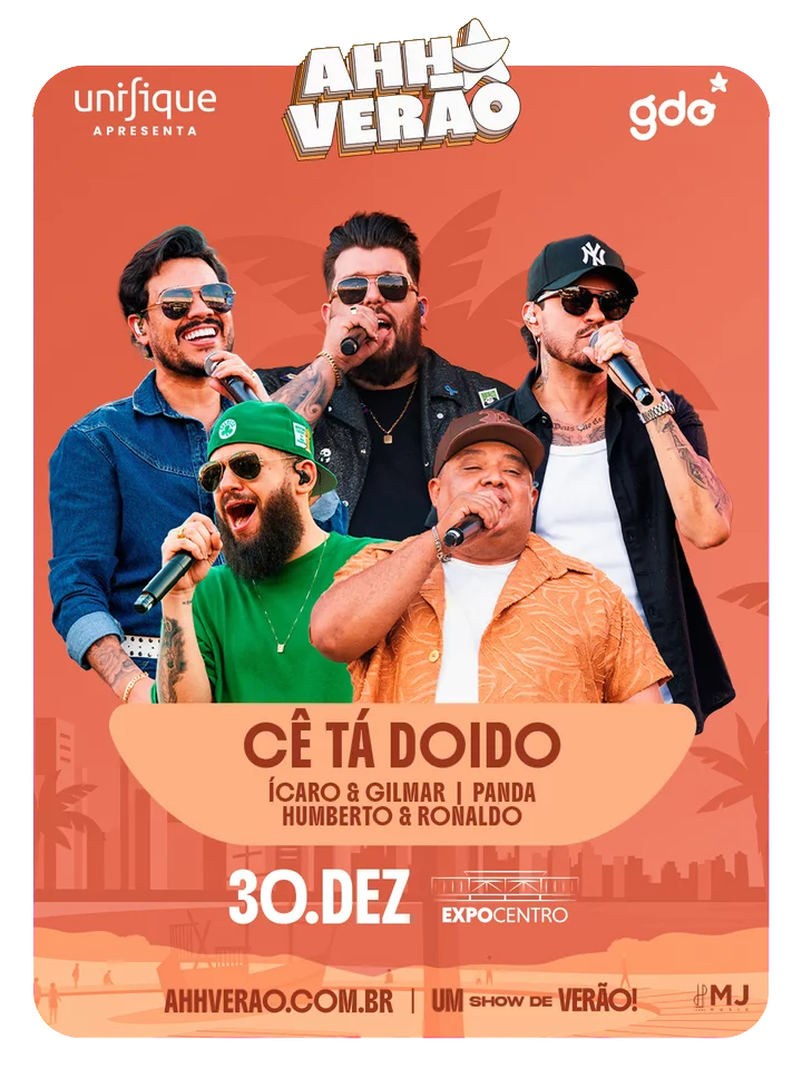 Cartaz Cê Tá Doido, 30 de DEZ, Expocentro